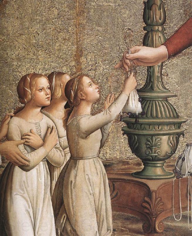 ANTONIAZZO ROMANO Annunciation (detail)  hgh Spain oil painting art